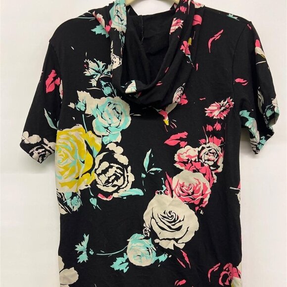 BOGO Legendary Bailey Apparel Lounder Hooded short sleeve t-shirt Black roses S - Picture 2 of 6